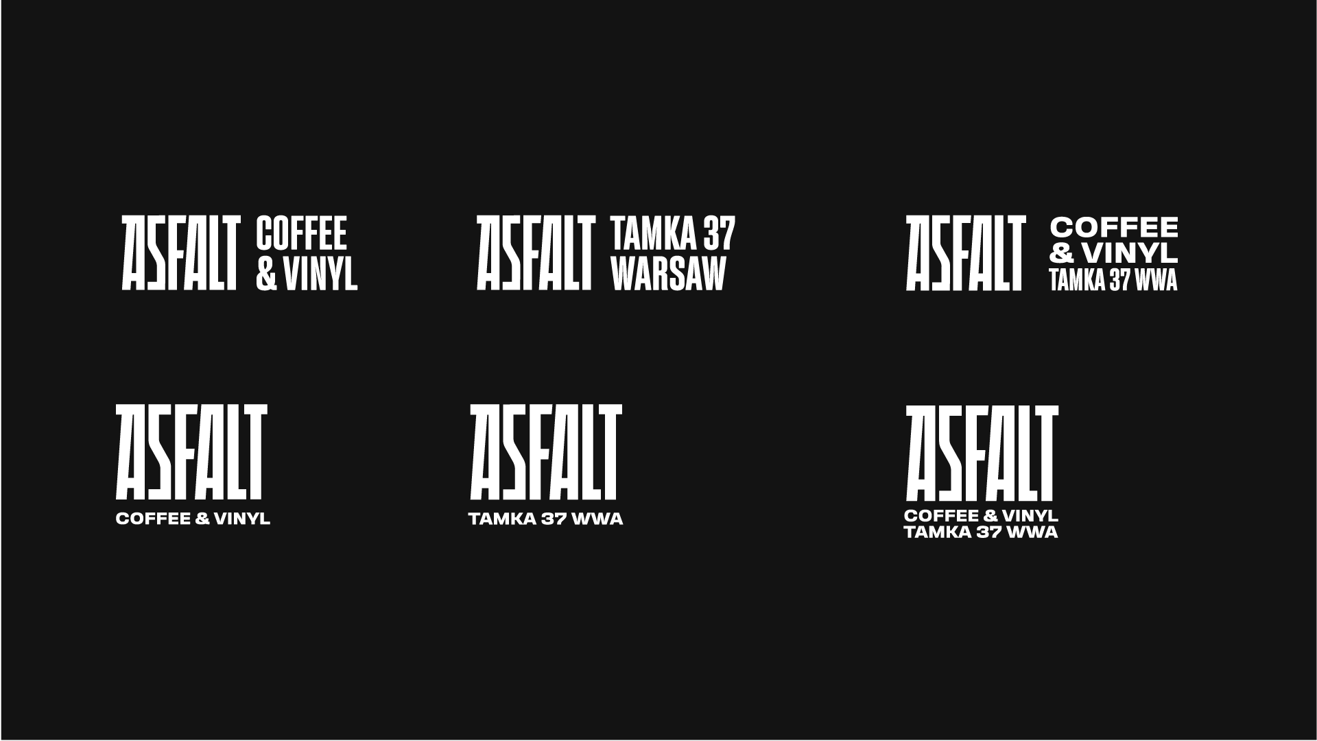 Asfalt咖啡馆品牌全案logo设计