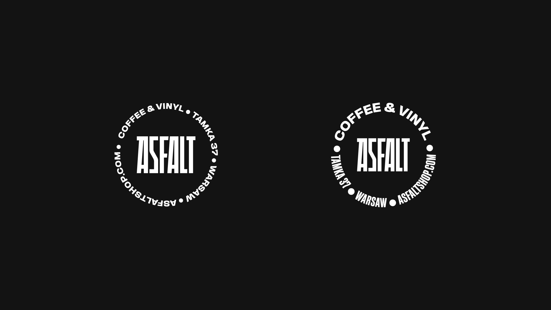 Asfalt咖啡馆品牌全案logo设计