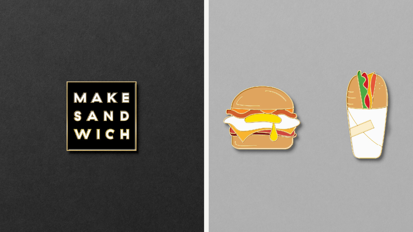 Make品牌轻食餐厅徽章设计