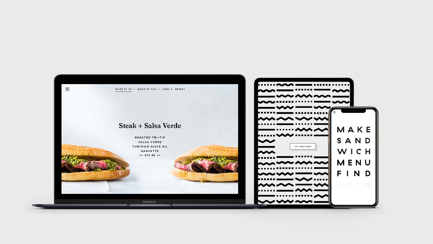 Make品牌轻食餐厅WEB页面设计